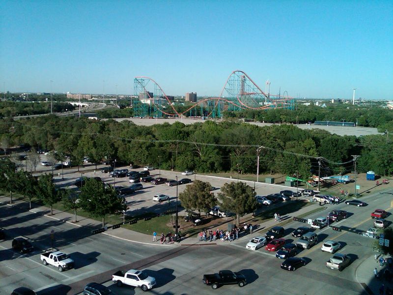20110405, #2, Six Flags Over Texas, from the Ballpark