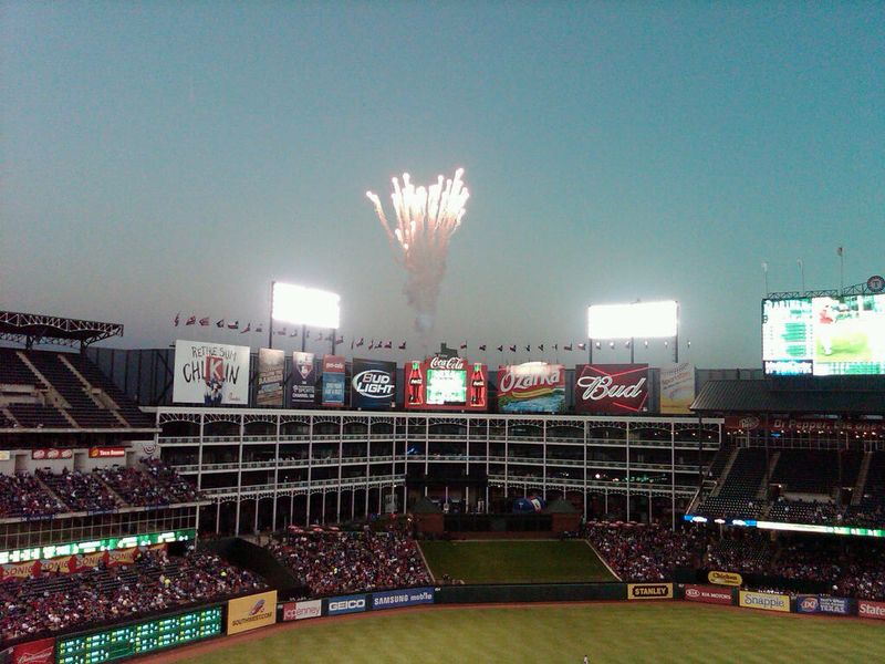 20110405, #3, Fireworks at the Ballpark