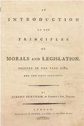 Jeremy Bentham, An Introduction to the Principles of Morals and Legislation (London, 1789)