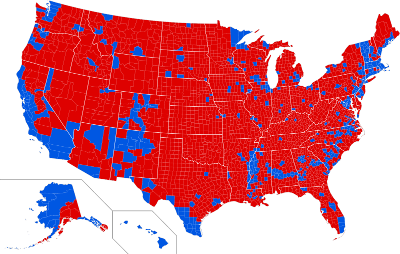 2016 Presidential Election by County