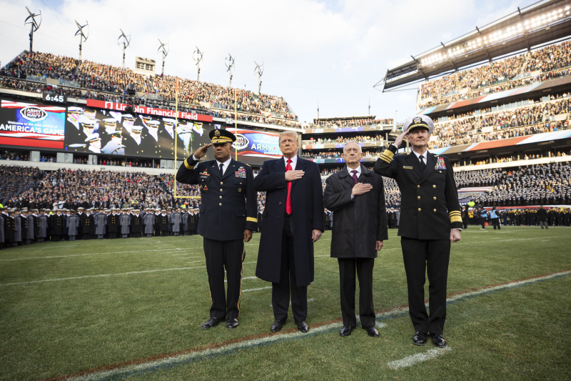 Donald Trump at the Army-Navy Football Game