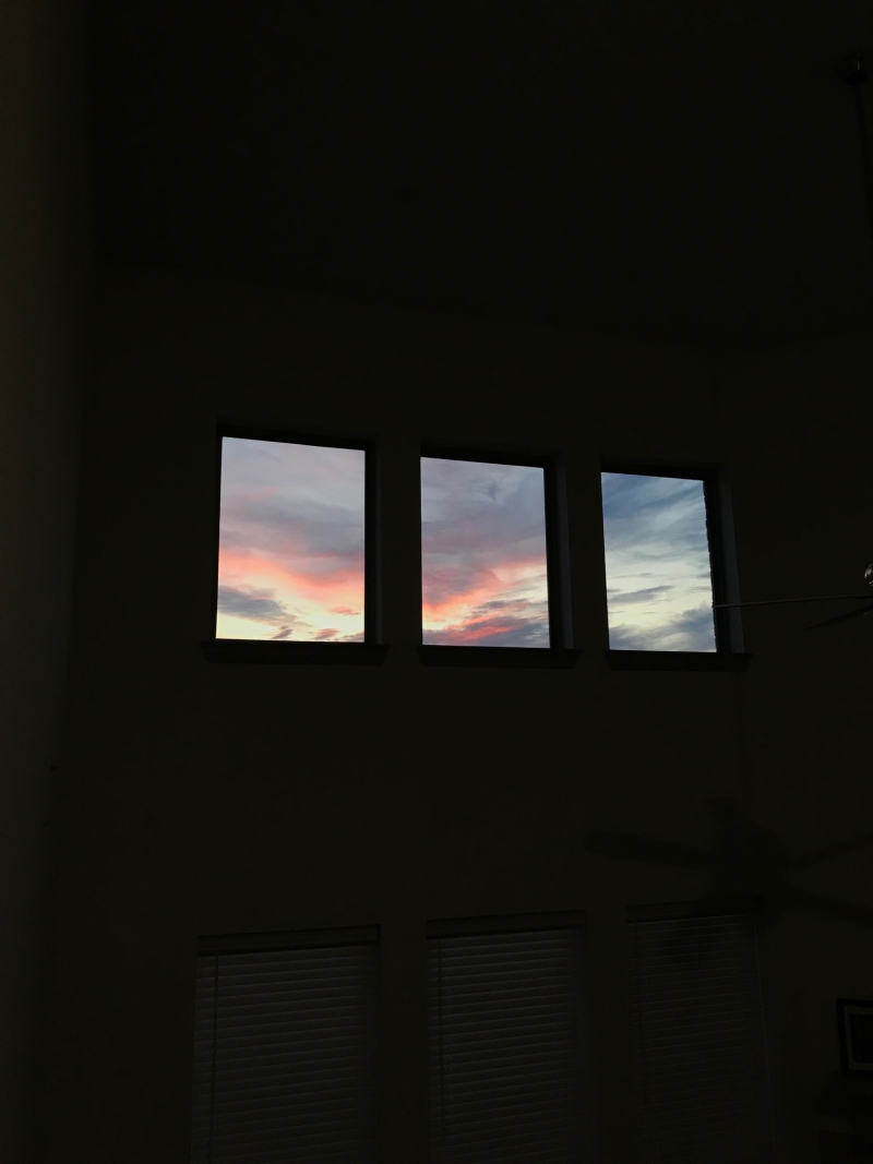 20190815 Sunset from Inside Our House 20190815 Sunset from Inside Our House