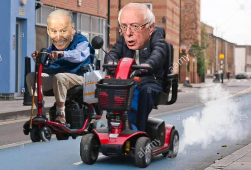 Sleepy Joe v. Crazy Bernie