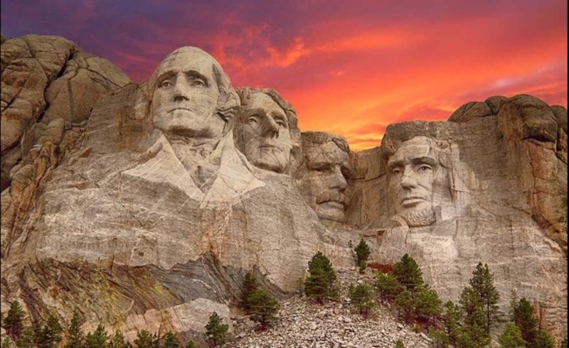 Mount Rushmore at Sunset