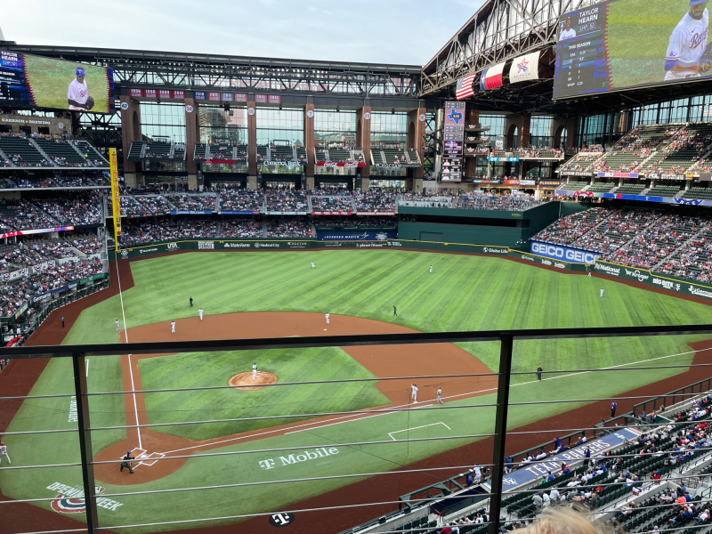 20220417 Globe Life Field from My Seat in Section 221 (Row 2 Seat 1) 20220417 Globe Life Field from My Seat in Section 221 (Row 2 Seat 1)