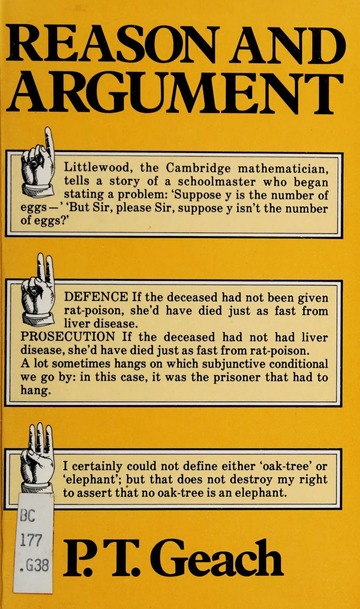 Geach  Reason and Argument (1976)